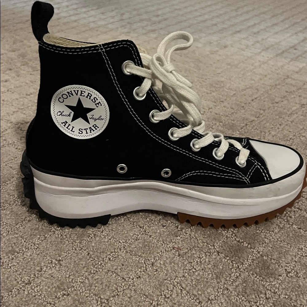 Converse Black and White Platform High-Tops